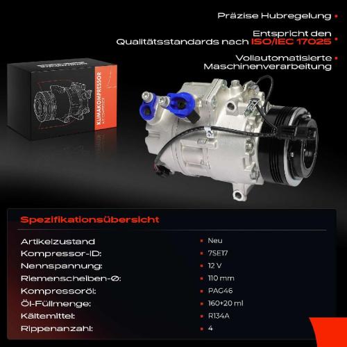 1x Klimakompressor für BMW X5 E70 3.0L 2006-2010 Bild 1x Klimakompressor für BMW X5 E70 3.0L 2006-2010