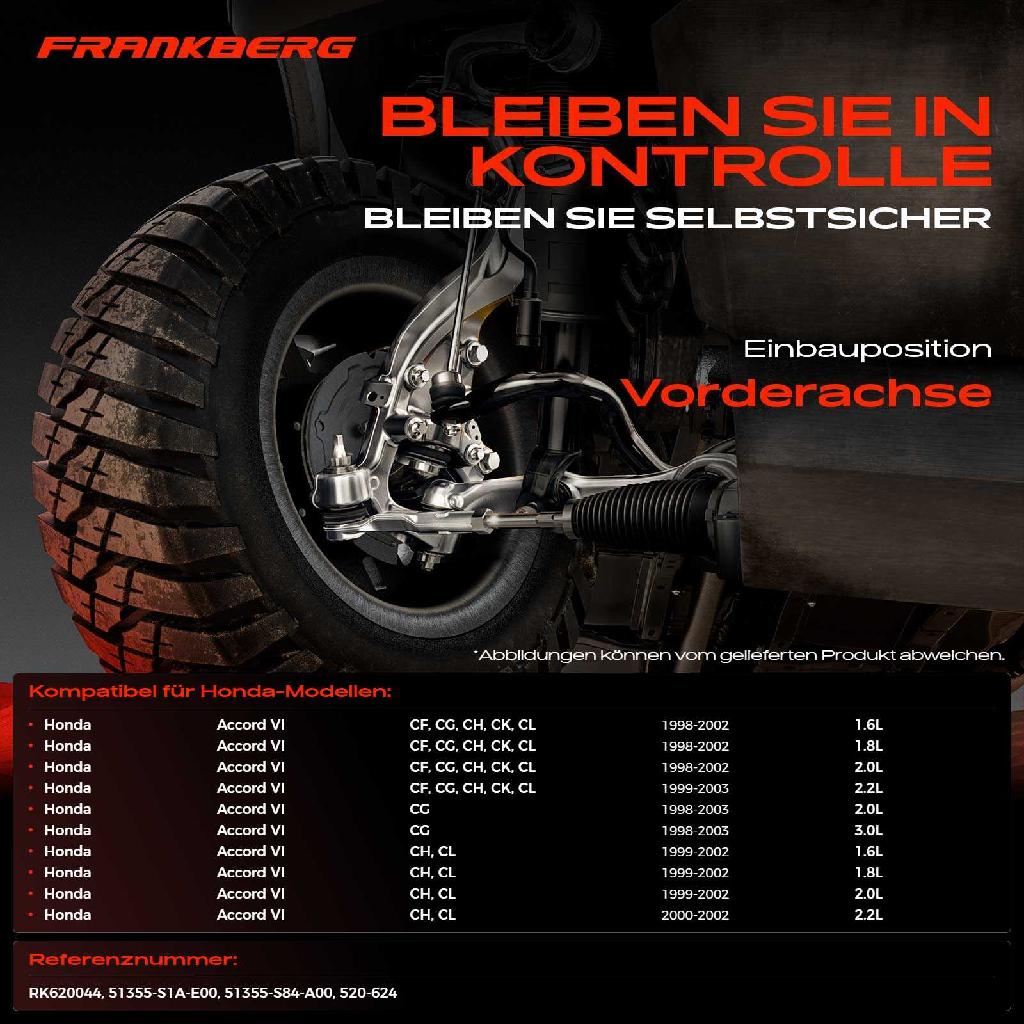 1x Querlenker Vorderachse für Honda Accord VI Coupe Hatchback 1.6L 1.8L 2.0L 2.2L 3.0L 1998-2003