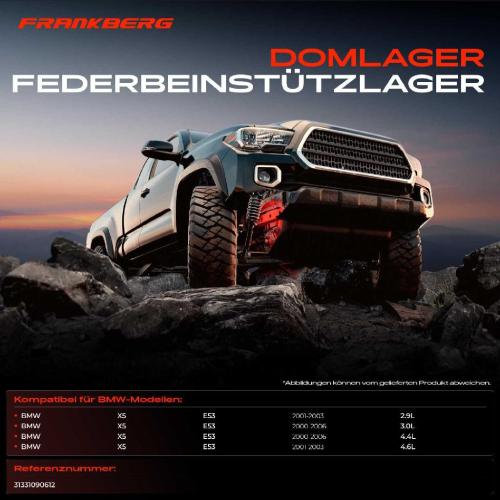 1x Domlager Federbeinstütz lager für BMW X5 E53 3.0L-4.6L 2000-2006 Bild 1x Domlager Federbeinstütz lager für BMW X5 E53 3.0L-4.6L 2000-2006