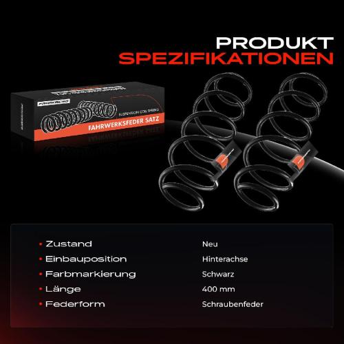 2x Fahrwerksfeder Hinterachse für Renault Laguna III BT0/1 1.5L 1.6L 2.0L 2007-2015 Bild 2x Fahrwerksfeder Hinterachse für Renault Laguna III BT0/1 1.5L 1.6L 2.0L 2007-2015