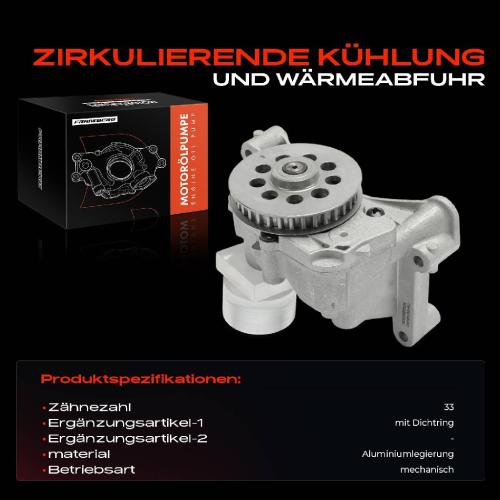 Frankberg 1x Ölpumpe für VW Golf VI Passat Touran Audi A3 A1 Skoda Fabia Seat Leon Bild Frankberg 1x Ölpumpe für VW Golf VI Passat Touran Audi A3 A1 Skoda Fabia Seat Leon