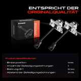 2x Türfeststeller Türfangband Türstopper für Peugeot 3008 MPV 0U 5008 0E 1.6L 2.0L