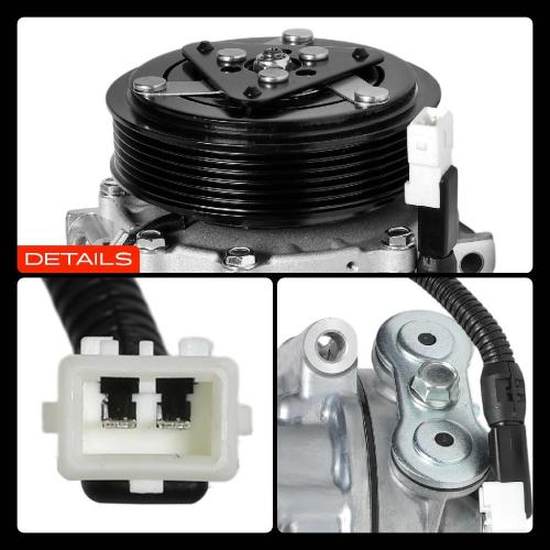 1x Klimakompressor für Citroën C5 I C8 Fiat Ulysse Lancia Peugeot 206 406 Bild 1x Klimakompressor für Citroën C5 I C8 Fiat Ulysse Lancia Peugeot 206 406