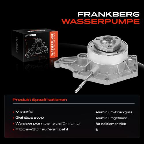 1x Wasserpumpe Kühlwasserpumpe für VW Touareg 7L Audi A4 A5 A6 A7 A8 Q5 Q7 Porsche Cayenne Panamera Bild 1x Wasserpumpe Kühlwasserpumpe für VW Touareg 7L Audi A4 A5 A6 A7 A8 Q5 Q7 Porsche Cayenne Panamera