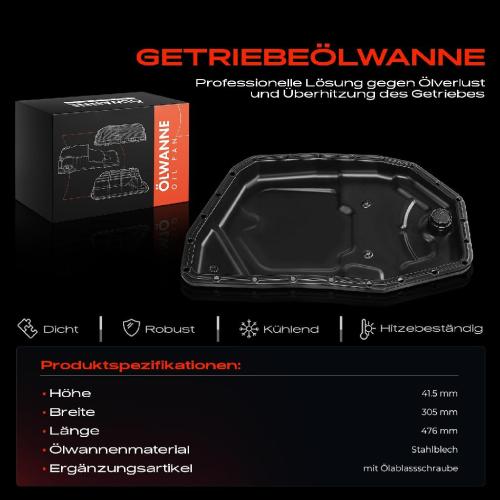 1x Ölwanne Getriebeölwanne für Audi A4 8EC A4 Avant 8ED A6 4F2 A6 Avant 4F5 A8 2005-2011 Bild 1x Ölwanne Getriebeölwanne für Audi A4 8EC A4 Avant 8ED A6 4F2 A6 Avant 4F5 A8 2005-2011