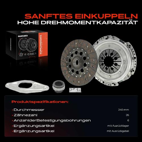Frankberg 1x Kupplungssatz für BMW 1er Cabriolet Coupe 3 Gran Turismo 3er Touring 4 5er X1 X3 Z4 Roadster 3.0L 2.0L Bild Frankberg 1x Kupplungssatz für BMW 1er Cabriolet Coupe 3 Gran Turismo 3er Touring 4 5er X1 X3 Z4 Roadster 3.0L 2.0L