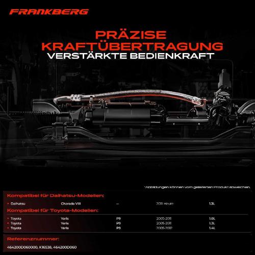 1x Seilzug Feststellbremse Hinterachse rechts für Daihatsu Charade VIII Toyota Yaris P9 Bild 1x Seilzug Feststellbremse Hinterachse rechts für Daihatsu Charade VIII Toyota Yaris P9