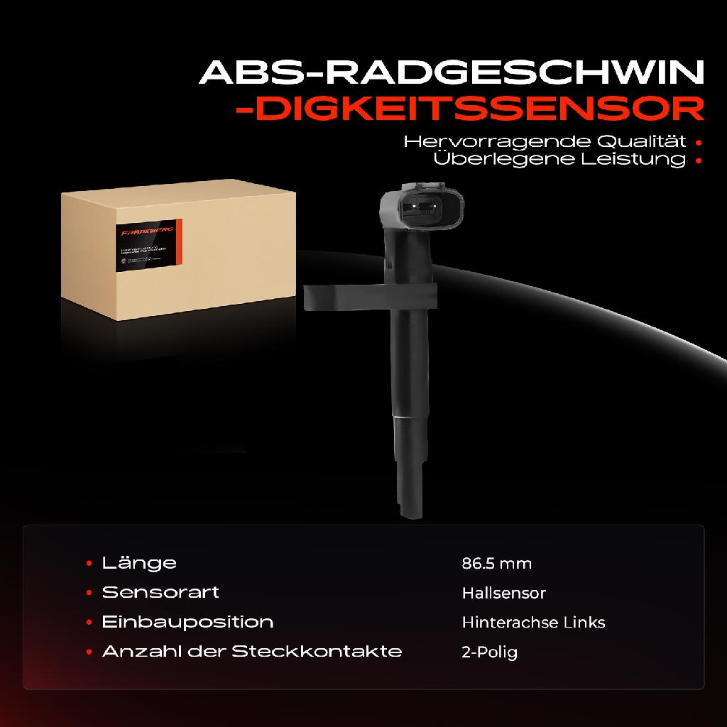 1x ABS Sensor Hinterachse links für Lexus GS IS C II LFA LS Toyota Crown 3.0L 3.5L 4.3L 4.6L Bj ab 2003