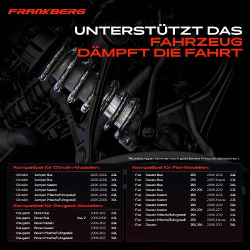 Frankberg 2x Fahrwerksfeder Vorderachse für Citroën Jumper Fiat Ducato Peugeot Boxer Bj ab 2001 Bild Frankberg 2x Fahrwerksfeder Vorderachse für Citroën Jumper Fiat Ducato Peugeot Boxer Bj ab 2001