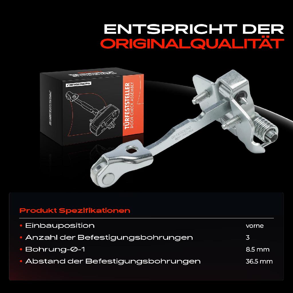 1x Türfeststeller Türfangband Türstopper Vorne für Dacia Logan MCV II Sandero II 1.5L