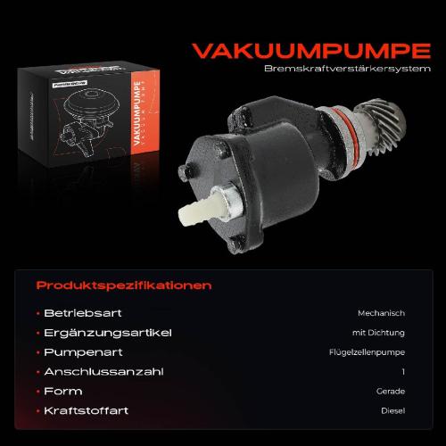 1x Unterdruckpumpe für VW T4 Sharan Audi A4 8D Seat Ibiza II Skoda 6U1 Bild 1x Unterdruckpumpe für VW T4 Sharan Audi A4 8D Seat Ibiza II Skoda 6U1