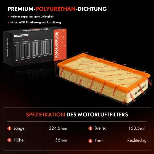 1x Luftfilter Filtereinsatz für Citroen BX Break C5 Fiat Scudo Lancia Peuget 405 Bild 1x Luftfilter Filtereinsatz für Citroen BX Break C5 Fiat Scudo Lancia Peuget 405