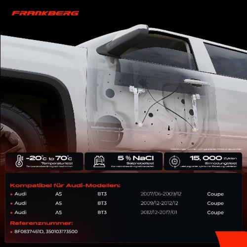 Frankberg 1x Fensterheber Vorne Links für Audi A5 8T3 2007-2017 Bild Frankberg 1x Fensterheber Vorne Links für Audi A5 8T3 2007-2017