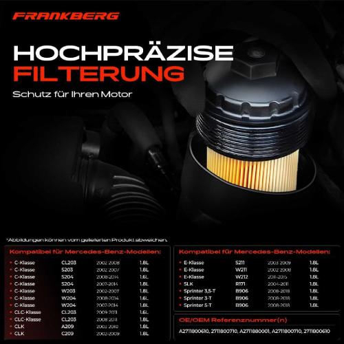 1x ÖlkühlerÖlfilter für Mercedes-Benz W203 W204 W211 B906 R171 Bild 1x ÖlkühlerÖlfilter für Mercedes-Benz W203 W204 W211 B906 R171