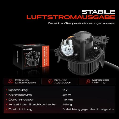 Frankberg 1x Gebläsemotor Innenraumgebläse für BMW X5 E70 X6 E71 E72 xDrive30d/i xDrive35d/i Bild Frankberg 1x Gebläsemotor Innenraumgebläse für BMW X5 E70 X6 E71 E72 xDrive30d/i xDrive35d/i