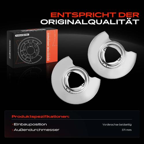 2x Ankerblech Bremsscheibe Vorderachse Beidseitig für Tesla Model 3 5YJ3 Model Y 5YJY Bild 2x Ankerblech Bremsscheibe Vorderachse Beidseitig für Tesla Model 3 5YJ3 Model Y 5YJY