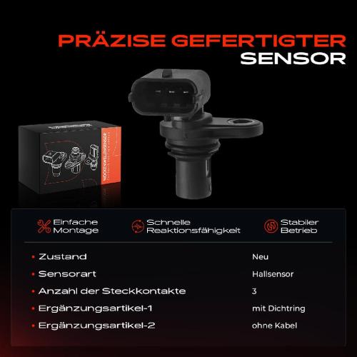 1x Nockenwellenposition Sensor für Alfa Romeo 159 Opel Astra H J Vectra C Insignia A Zafira Bild 1x Nockenwellenposition Sensor für Alfa Romeo 159 Opel Astra H J Vectra C Insignia A Zafira