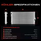 1x Kühler Wasserkühler Motorkühler für BMW 5er F10 F11 6er F12 F13 7er 3.0L
