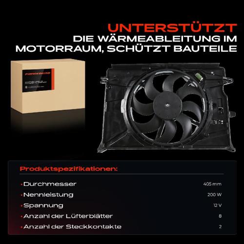 Frankberg 1x Motorkühller Einfachlüfter mit Kühlerlüfterrahmen Fiat 500X 334 Jeep Renegade 1.4L 1.6L 2.0L Bild Frankberg 1x Motorkühller Einfachlüfter mit Kühlerlüfterrahmen Fiat 500X 334 Jeep Renegade 1.4L 1.6L 2.0L