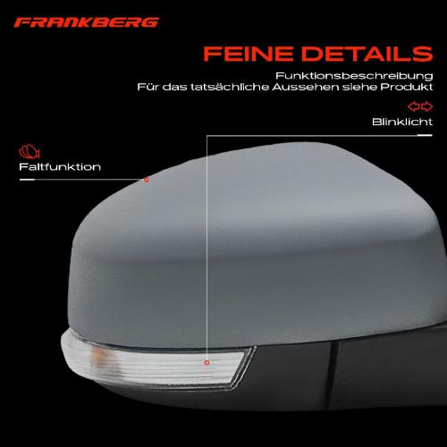 Frankberg 1x Außenspiegel Rechts für Ford Mondeo IV Stufenheck Turnier BA7 2007-2015 Bild Frankberg 1x Außenspiegel Rechts für Ford Mondeo IV Stufenheck Turnier BA7 2007-2015