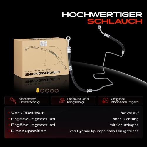 1x Servolenkung Schlauch für VW Golf IV 1J1 Bora Audi A3 Seat Leon Skoda Octavia Bild 1x Servolenkung Schlauch für VW Golf IV 1J1 Bora Audi A3 Seat Leon Skoda Octavia