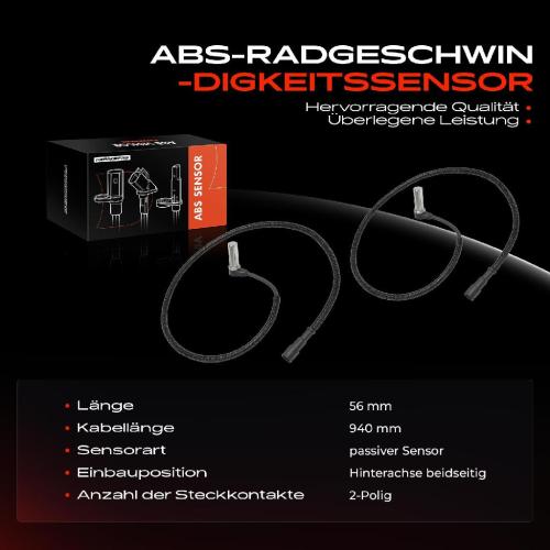 Frankberg 2x ABS Sensor Hinterachse beidseitig für Toyota Carina E Sportswagon Stufenheck 1.6L 1.8L 2.0L 1992-1997 Bild Frankberg 2x ABS Sensor Hinterachse beidseitig für Toyota Carina E Sportswagon Stufenheck 1.6L 1.8L 2.0L 1992-1997