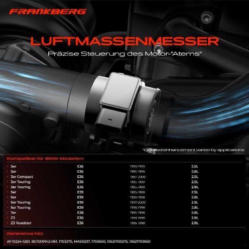 1x Luftmassenmesser für BMW 3er E36 3er Compact 3er Touring 5er E39 5er Touring 7er E38 Z3 E36 Z3 Roadster Bild 1x Luftmassenmesser für BMW 3er E36 3er Compact 3er Touring 5er E39 5er Touring 7er E38 Z3 E36 Z3 Roadster