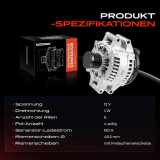 1x Lichtmaschine Generator für BMW 1er E82 E88 3er E90 E91 E92 E93 135i 335i