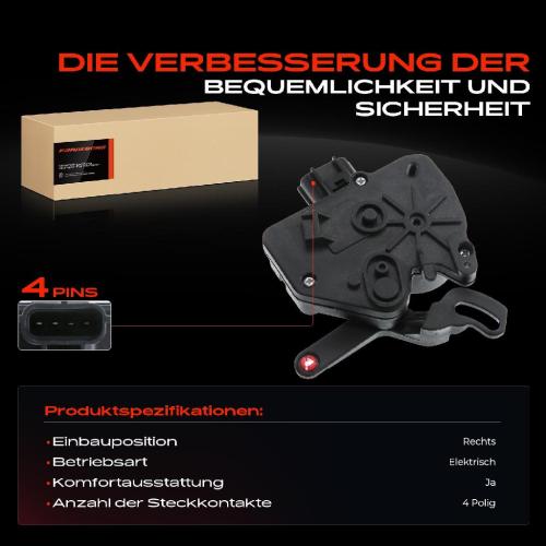 1x Türschloss Rechts für Chrysler Grand Voyager V Dodge Caravan 2.8L 3.3L 3.6L 3.8L 4.0L Bj ab 2008 Bild 1x Türschloss Rechts für Chrysler Grand Voyager V Dodge Caravan 2.8L 3.3L 3.6L 3.8L 4.0L Bj ab 2008