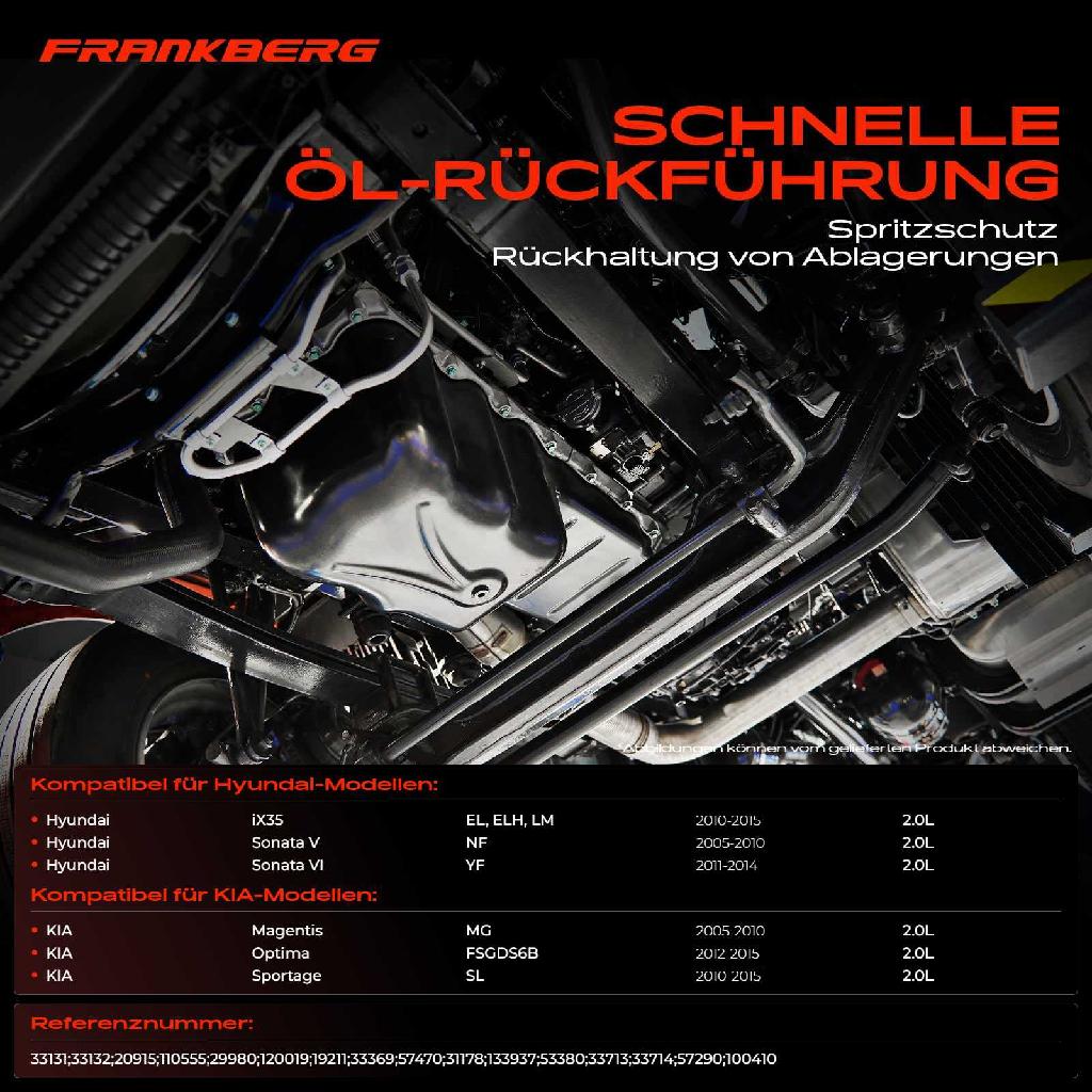 1x Ölwanne Motorölwanne für Hyundai Sonata V VI iX35 KIA Optima Magentis