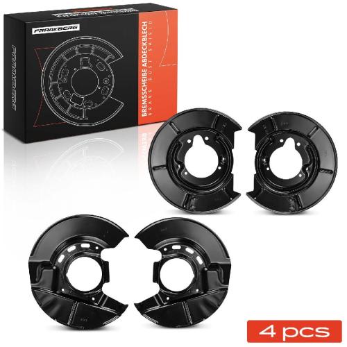 Frankberg 4x Ankerblech Bremsscheibe Vorne und Hinten für BMW E30 316i 324d 324td Cabriolet Bild Frankberg 4x Ankerblech Bremsscheibe Vorne und Hinten für BMW E30 316i 324d 324td Cabriolet