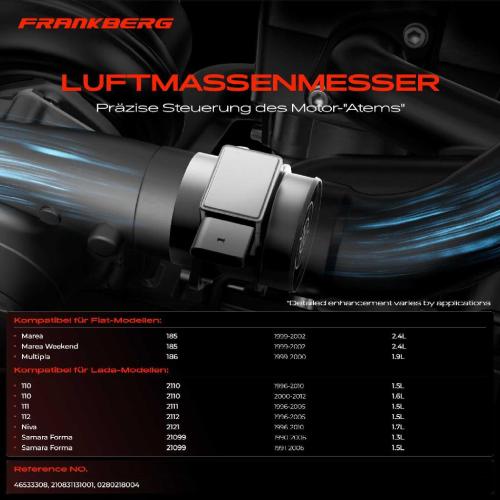1x Luftmassenmesser für Fiat Marea 185 Marea Weekend Multipla 186 Lada 110 2110 111 2111 112 2112 Niva 2121 Bild 1x Luftmassenmesser für Fiat Marea 185 Marea Weekend Multipla 186 Lada 110 2110 111 2111 112 2112 Niva 2121