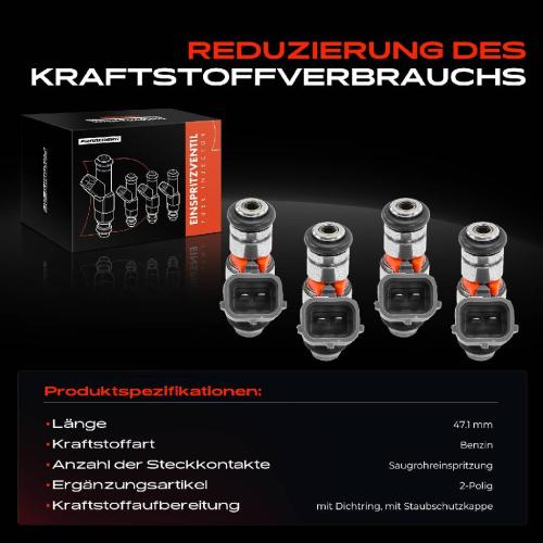 Frankberg 4x Einspritzventil Einspritzdüse für VW Golf IV Bora Seat Ibiza Bild Frankberg 4x Einspritzventil Einspritzdüse für VW Golf IV Bora Seat Ibiza