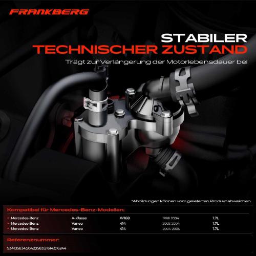 1x Thermostat Kühlmittel für Mercedes-Benz A-Klasse W168 A 170 CDi Vaneo 414 1.7L Bild 1x Thermostat Kühlmittel für Mercedes-Benz A-Klasse W168 A 170 CDi Vaneo 414 1.7L