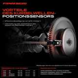 5x Kurbelwellensensor Impulsgeber für Audi R8 Spyder 4S3 4SP 4S9 4SR 2007-2015