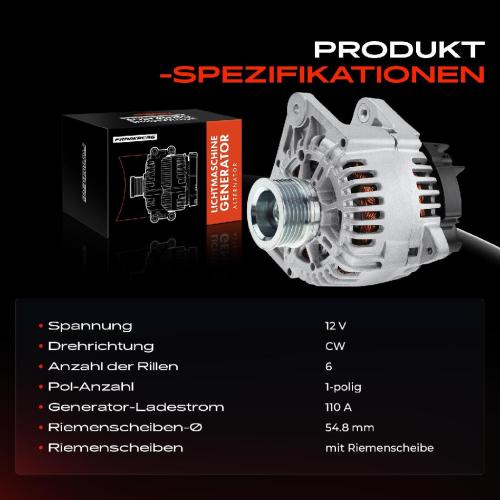 1x Lichtmaschine Generator für Renault Clio 2/3 Kangoo Megane 2/3 Wind Peugeot Bild 1x Lichtmaschine Generator für Renault Clio 2/3 Kangoo Megane 2/3 Wind Peugeot