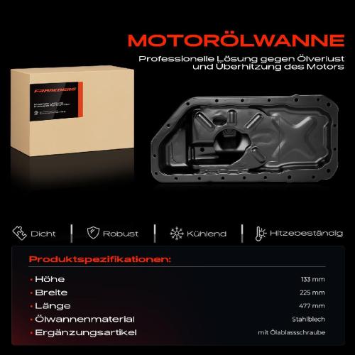 Frankberg 1x Ölwanne Motorölwanne für Skoda Fabia I Combi Praktik Stufenheck 6Y 1.4L 1999-2003 Bild Frankberg 1x Ölwanne Motorölwanne für Skoda Fabia I Combi Praktik Stufenheck 6Y 1.4L 1999-2003