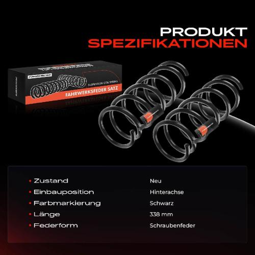 Frankberg 2x Fahrwerksfeder Hinterachse für Ford Mondeo IV BA7 Stufenheck 2007-2015 Bild Frankberg 2x Fahrwerksfeder Hinterachse für Ford Mondeo IV BA7 Stufenheck 2007-2015