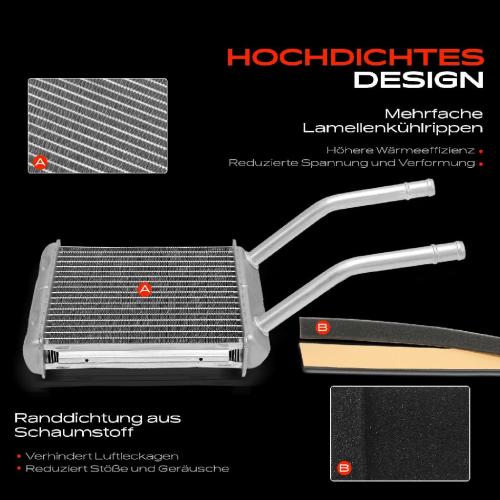 1x Wärmetauscher Innenraumheizung für Opel Astra F 56 57 Calibra A 85 Vectra A Bild 1x Wärmetauscher Innenraumheizung für Opel Astra F 56 57 Calibra A 85 Vectra A