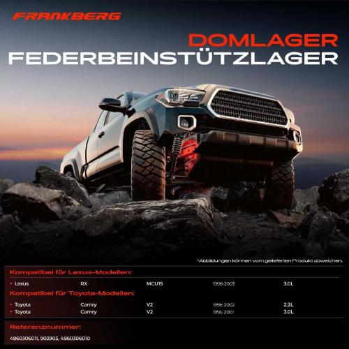 1x Domlager Federbeinstütz lager für Toyota Camry V2 Lexus RX MCU15 Bild 1x Domlager Federbeinstütz lager für Toyota Camry V2 Lexus RX MCU15