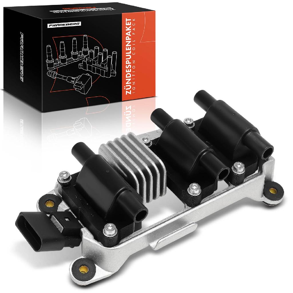 Frankberg 1x Zündmodul Zündspule für VW Passat Variant Audi A4 Avant Cabriolet A6 A8 Skoda Superb I 2.4L 2.8L 1995-2008