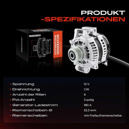 Frankberg 1x Lichtmaschine Generator für Jeep Grand Cherokee IV WK Lancia Thema Renault Bild Frankberg 1x Lichtmaschine Generator für Jeep Grand Cherokee IV WK Lancia Thema Renault