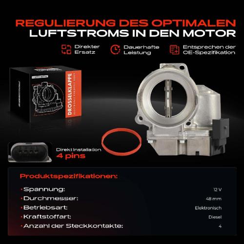 Frankberg 1x Drosselklappe Drosselklappenstutzen für VW Passat 3B Audi A4 8E B6 B7 A6 C6 Seat Bild Frankberg 1x Drosselklappe Drosselklappenstutzen für VW Passat 3B Audi A4 8E B6 B7 A6 C6 Seat