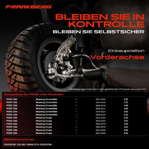 1x Querlenker Vorderachse für FORD USA Mustang Convertible Coupe 2.3L 3.7L 4.0L 4.6L 5.0L 5.4L Bj ab 2004 Bild 1x Querlenker Vorderachse für FORD USA Mustang Convertible Coupe 2.3L 3.7L 4.0L 4.6L 5.0L 5.4L Bj ab 2004