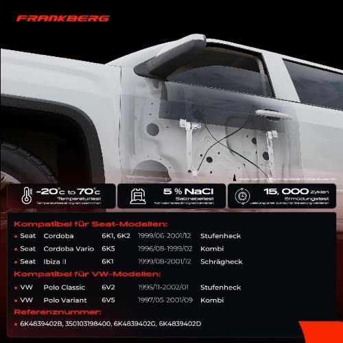 1x Fensterheber Hinten Rechts für VW Polo Classic Seat Cordoba Bild 1x Fensterheber Hinten Rechts für VW Polo Classic Seat Cordoba