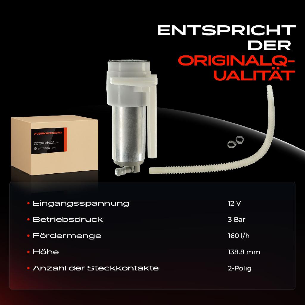 1x Kraftstoffpumpe für VW Caddy Kasten/MPV Golf III Cabriolet Variant Passat Vento Seat Cordoba Ibiza II Inca