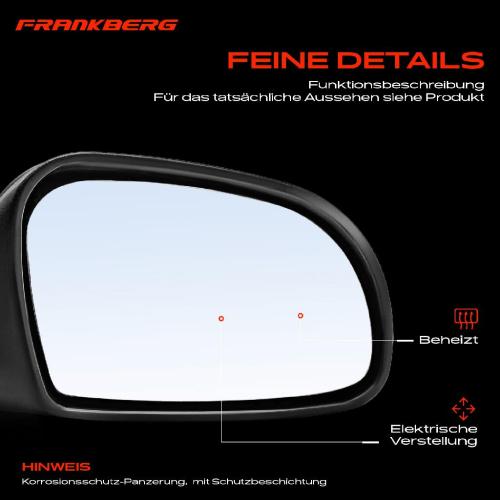 Frankberg 1x Außenspiegel Rechts für Citroën Saxo S0 S1 1996-2004 Bild Frankberg 1x Außenspiegel Rechts für Citroën Saxo S0 S1 1996-2004