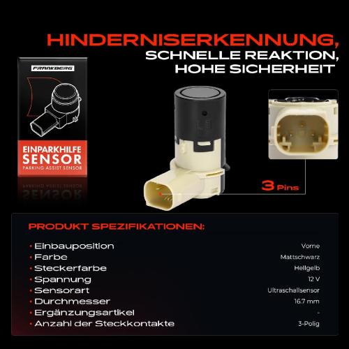 1x Parksensor PDC Sensor Vorne für Mercedes-Benz A-Klasse W169 hinten B-Klasse W245 2004-2008 Bild 1x Parksensor PDC Sensor Vorne für Mercedes-Benz A-Klasse W169 hinten B-Klasse W245 2004-2008