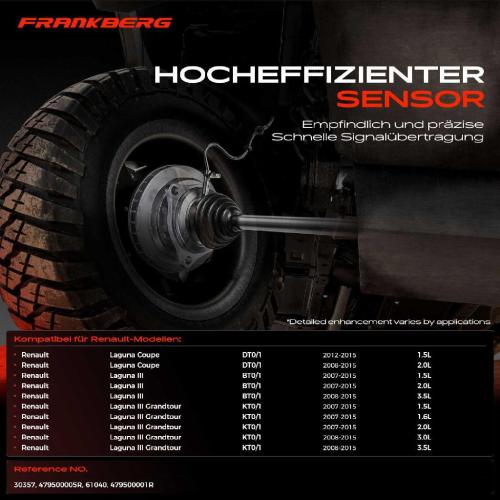 1x ABS Sensor Hinterachse beidseitig für Renault Laguna Coupe III Grandtour 1.5L 2.0L 3.5L 1.6L 3.0L 2007-2015 Bild 1x ABS Sensor Hinterachse beidseitig für Renault Laguna Coupe III Grandtour 1.5L 2.0L 3.5L 1.6L 3.0L 2007-2015