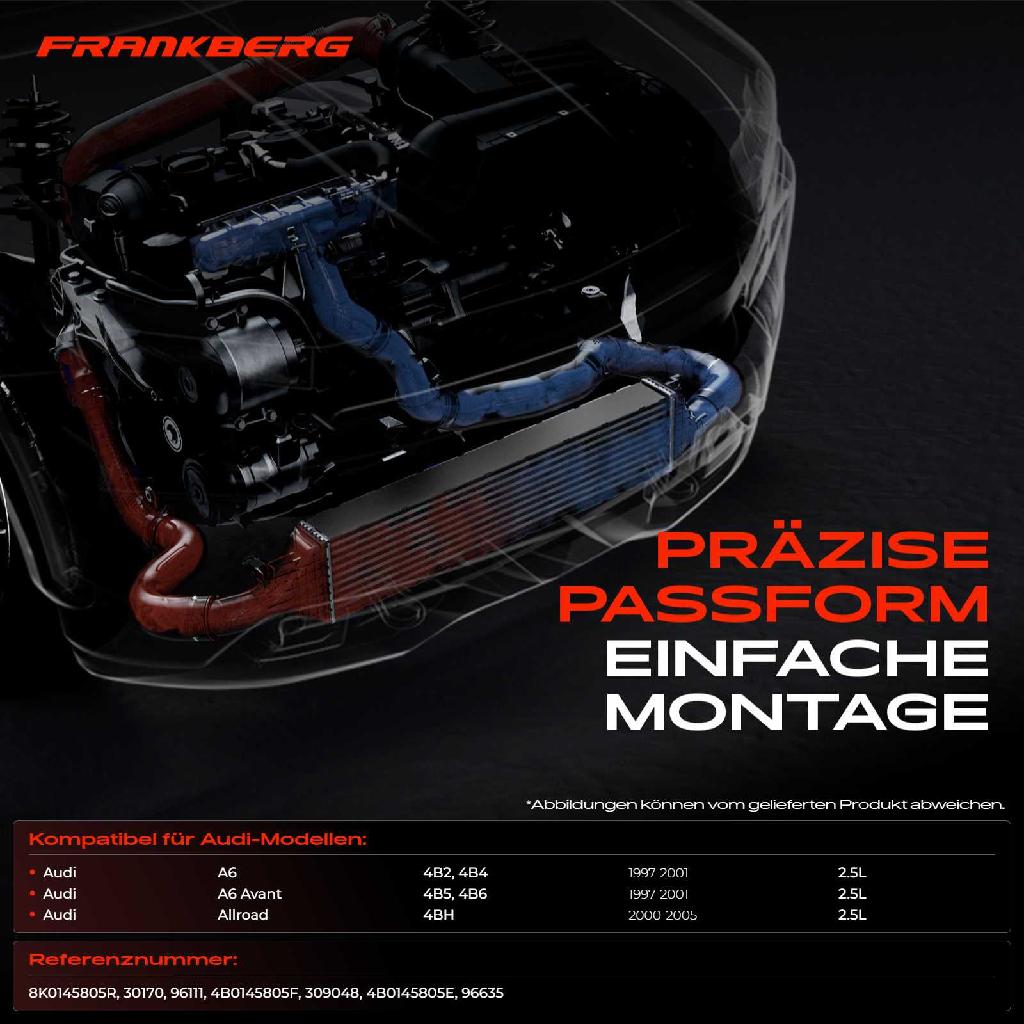 1x Ladeluftkühler Turbokühler für Audi A6 Avant 4B2 C5 Allroad 4BH C5 2.5L